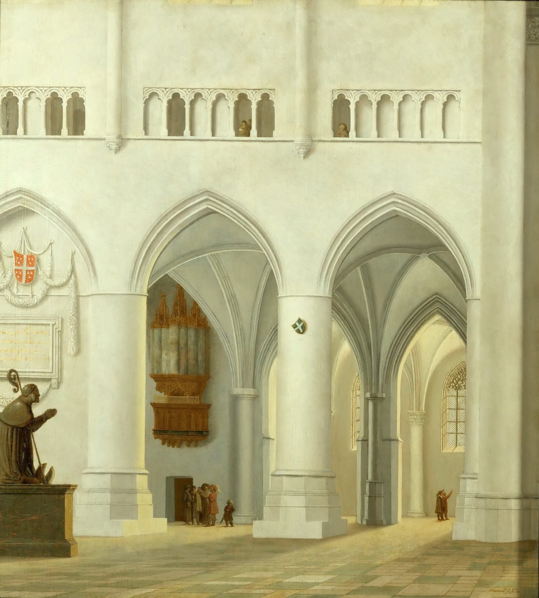 Pieter Saenredam The Choir Of The Church Of Saint Bavo In Haarlem 1630 Musee Du Louvre Paris 2 1733x1920 