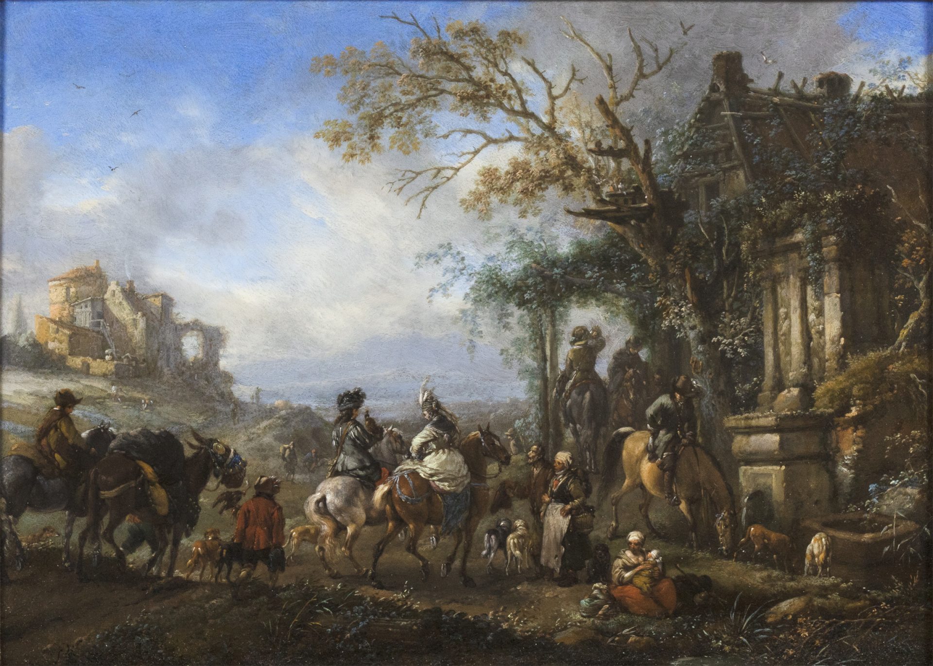 Philips Wouwerman / 'Hunting and Fishing Party', 1660-1662, Dutch